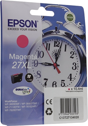 Картридж Epson T2713 пурпурный (10.4мл) для Epson WF7110/7610/7620 C13T27134022 C13T27134022/C13T27134020