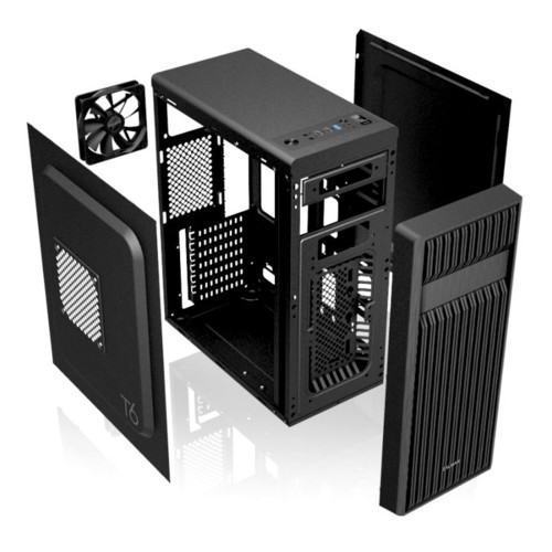 Корпус Zalman Mid-Tower, Micro-ATX, Mini-ITX, Standard-ATX, 1x USB 3.0, 2x USB 2.0 Т6 ZM-T6 ZM-T6