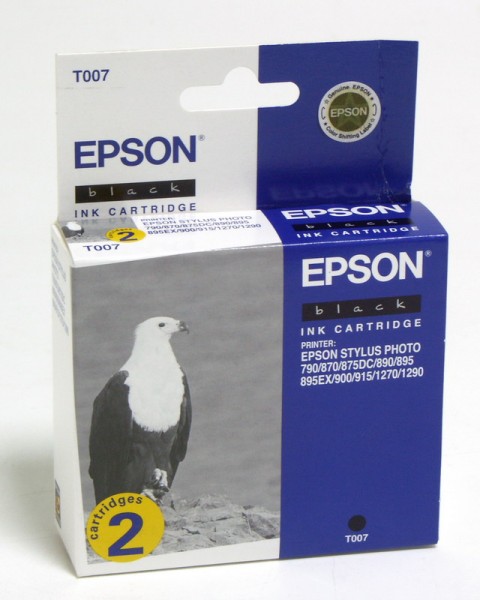 Картридж струйный EPSON для Photo 790/870/890/895/900/915/1270/1290, 2 шт. в уп.,черный (C13T007402) C13T007402