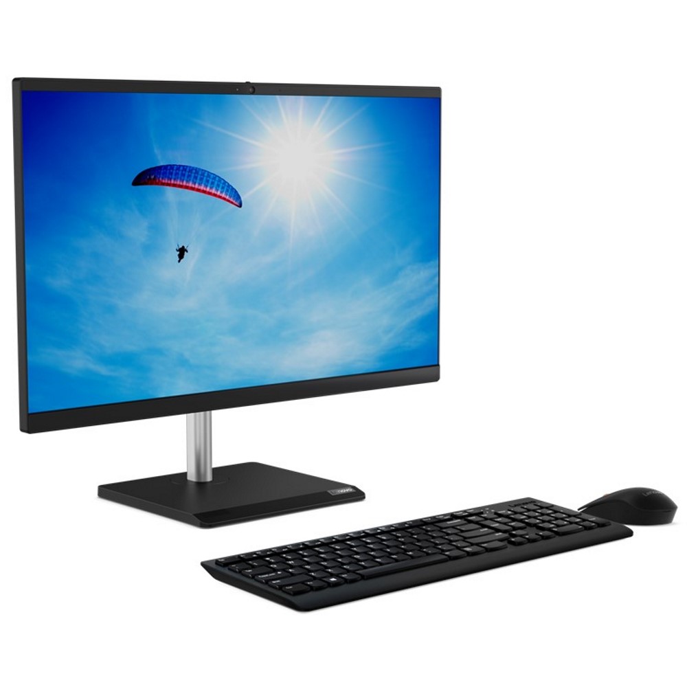 Моноблок Lenovo V50a-24IMB 23.8" Full HD i5 10400T 8Gb SSD512Gb DVDRW CR noOS WiFi BT клавиатура мышь Cam черный 1920x1080 11FJ009KRU 11FJ009KRU