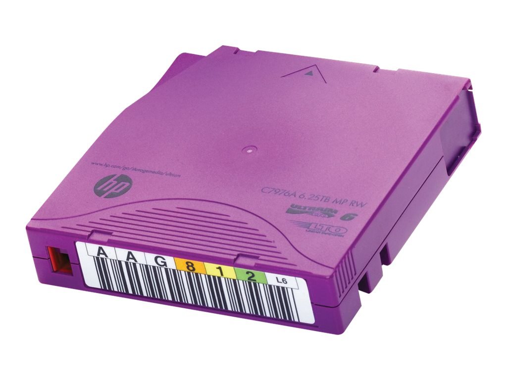 Картридж HPE Ultrium LTO-6 6.25TB RW Data cartridge C7976A C7976A