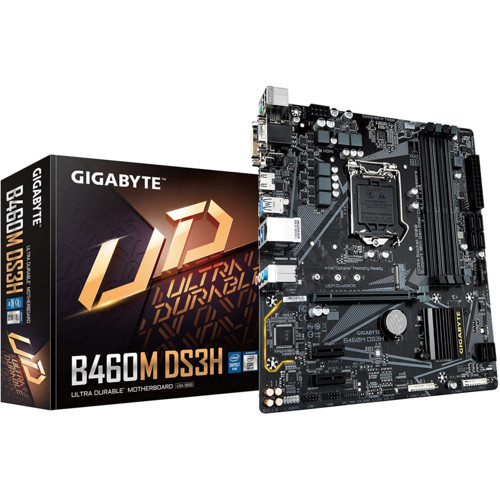 Материнская плата GIGABYTE B460M DS3H / LGA 1200 / чипсет Intel B460 / 4слота / частотой до 2666МГц / Ret / mATX Gigabyte  LGA 1200  чипсет Intel B460  4слота частотой до 2666МГц B460M DS3H B460M DS3H