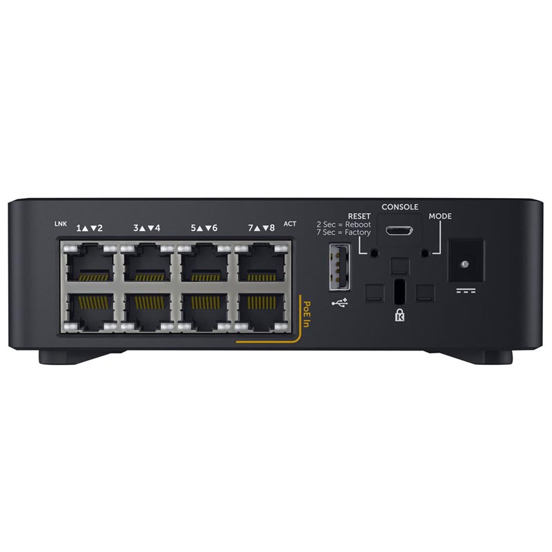 Коммутатор Dell EMC X1008 с веб-интерфейсом, 8 портов 1GbE с питанием от переменного тока или PoE, 3YPSNBD X1008-AEIQ-01 X1008-AEIQ-01