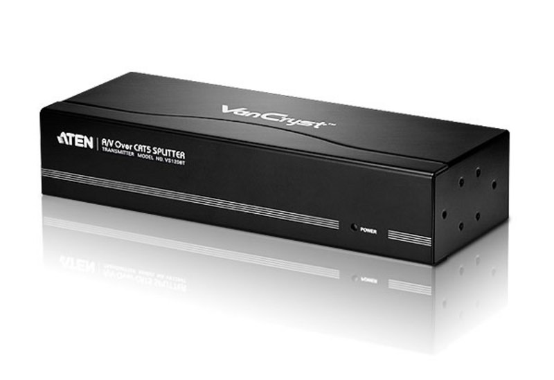 Разветвитель ATEN VGA/SVGA/MultiSync+AUDIO, 1> 8 мониторов, 300 м., F, без шнуров, Б.П.220> 5.3V VS1208T-AT-G VS1208T-AT-G