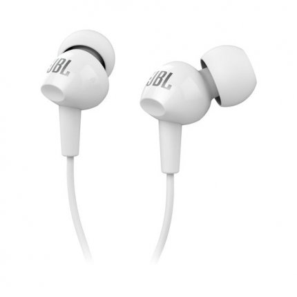 Гарнитура вкладыши JBL C100SIU 1.2м белый проводные (в ушной раковине) JBLC100SIUWHT JBLC100SIUWHT
