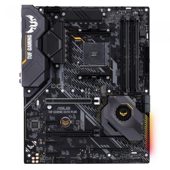 Материнская плата Asus Socket AM4, CrossFireX, HDMI + DP, SATA3 + RAID, Audio, Gb LAN, USB 3.2*9, USB 2.0*4, COM*1 header TUF GAMING X570-PLUS TUF GAMING X570-PLUS