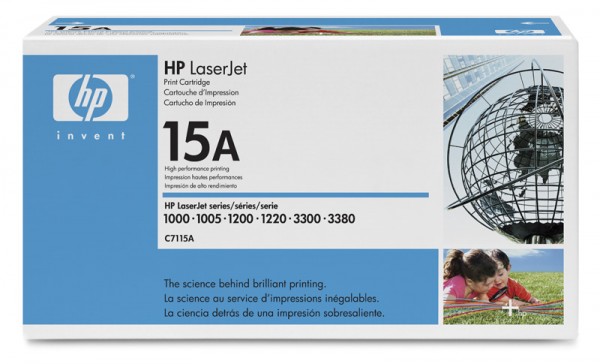 Тонер-картридж HP 15A черный для HP LJ 1000w/1200/1220/1000W (2500стр.) C7115A C7115A