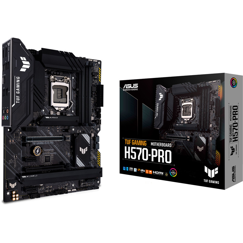 Материнская плата ASUS TUF GAMING H570-PRO, LGA1200, H570, 4*DDR4, HDMI,DP, CrossFireX, SATA3,RAID, Audio, Gb LAN, USB 3.2*6, USB 2.0*4, COM*1 , ATX TUF GAMING H570-PRO TUF GAMING H570-PRO