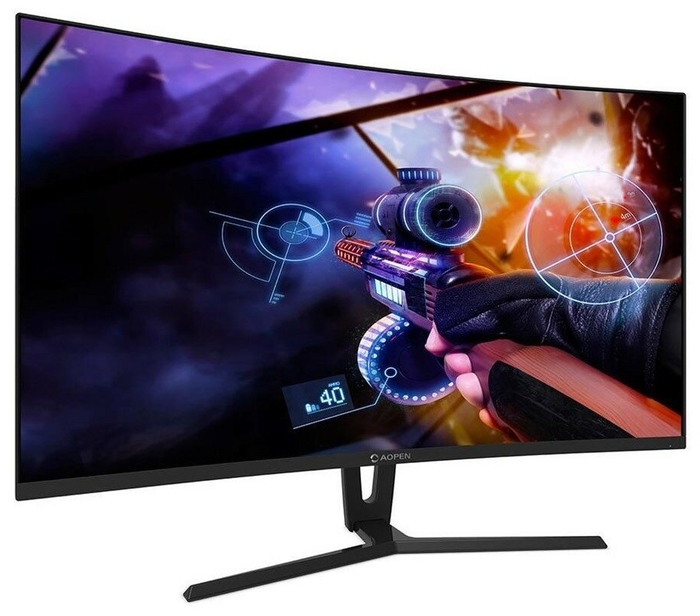 Монитор Acer 31.5" 32HC1QURP AOPEN Gaming Black Сurved (LED, Wide, 2560х1440, 144Hz, 4ms, 178°/178°, 250 cd/m, 100,000,0   UM.JW1EE.P01 UM.JW1EE.P01