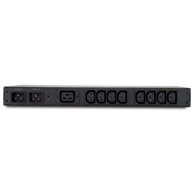 Распределить питания APC  Rack ATS, 1U, 230V, 16A, C20 In, (8)C19, (1)C13 Out AP4423 AP4423