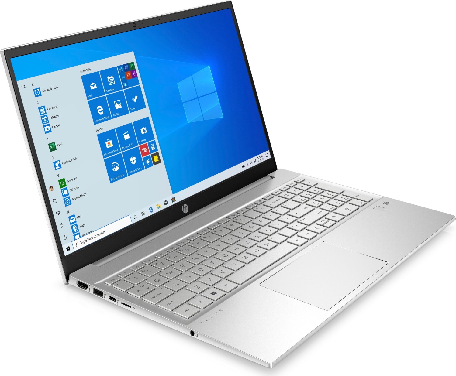 Ноутбук HP  Pavilion 15-eg0194ur Core i3 1115G4 8Gb SSD256Gb Intel UHD Graphics 15.6" IPS FHD (1920x1080) Windows 11 Home silver WiFi BT Cam 63Z25EA 63Z25EA #1