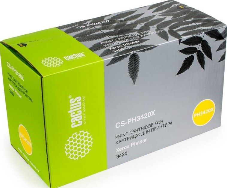 Тонер-картридж Cactus CS-PH3420X 106R01034 черный для Xerox Phaser 3420 (8000стр.) CS-PH3420X CS-PH3420X