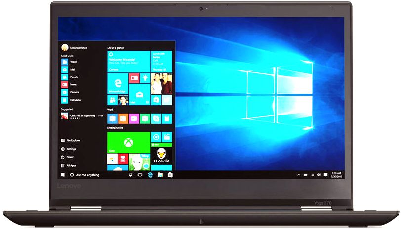 Трансформер Lenovo ThinkPad Yoga 370 Core i7 7500U/8Gb/SSD512Gb/Intel HD Graphics 620/13.3"/IPS/Touch/FHD (1920x1080)/4G/Windows 10 Professional/black/WiFi/BT/Cam (20JH002RRT) 20JH002RRT