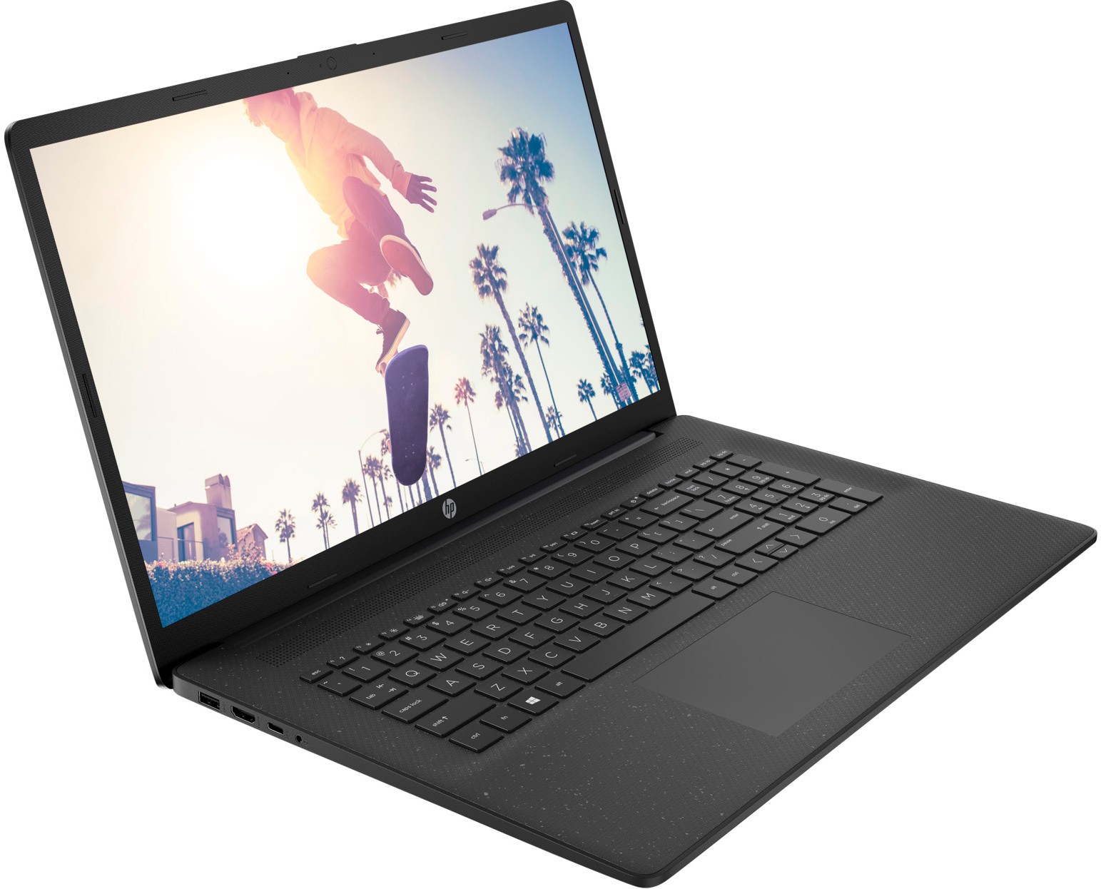 Ноутбук HP 17-cp0090ur 3020e 4Gb SSD256Gb AMD Radeon 17.3" HD+ (1600x900) Windows 10 black WiFi BT Cam 4D4B4EA 4D4B4EA