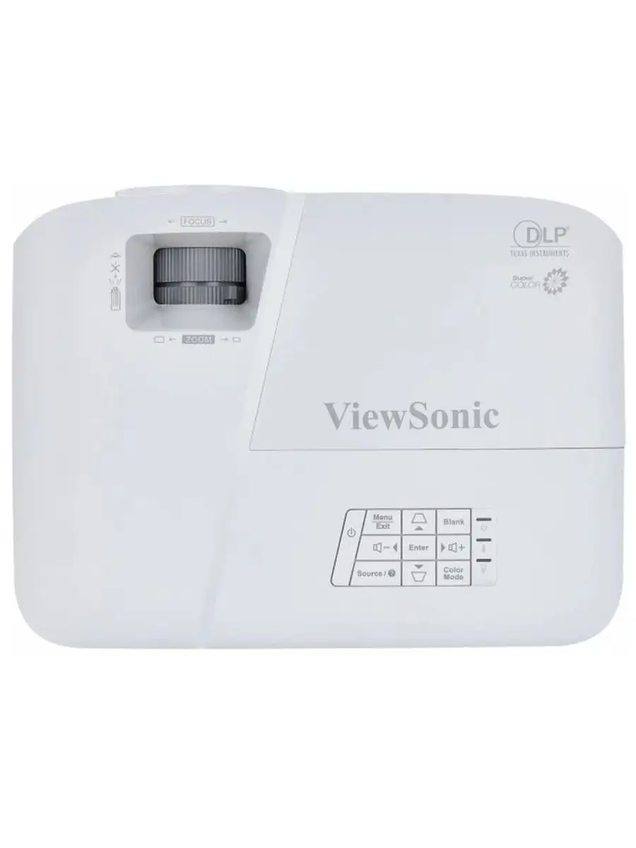 Проектор ViewSonic PA503W DLP,WXGA 1280x800,3600Lm,20000:1,2*VGA,HDMI,mini-USB,3D Ready,2W speaker,Lamp life 15000h,Noise 29dB (Eco),White PA503W PA503W