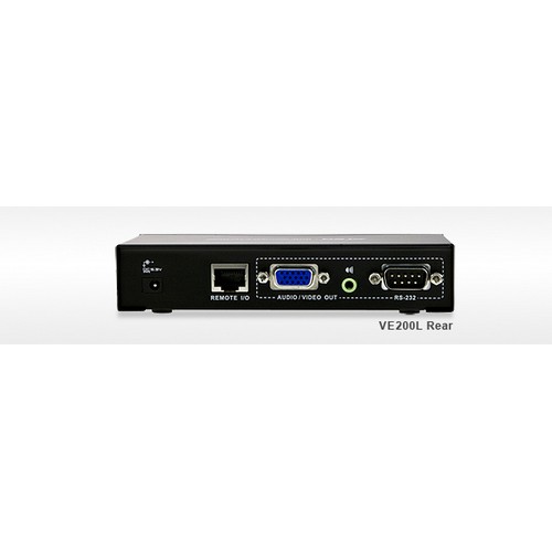 Удлинитель ATEN VGA/SVGA+AUDIO+RS232, 150 м., 1xUTP Cat5e, со шнуром VGA+AUDIO, 2xБ.П.220> 5.3V VE200-A7-G VE200-A7-G