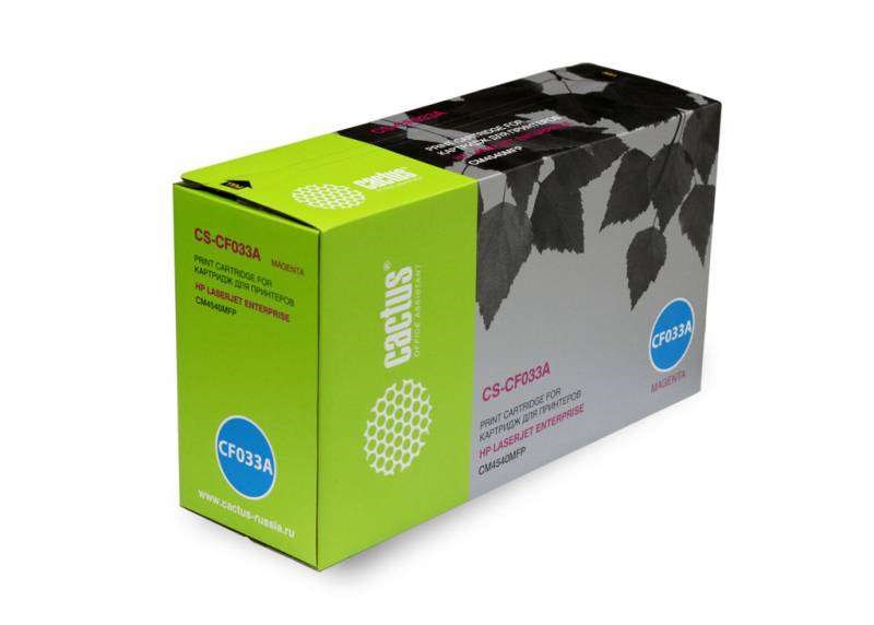 Тонер-картридж Cactus CS-CF033A пурпурный для HP CLJ CM4540 (12500стр.) CS-CF033A CS-CF033A