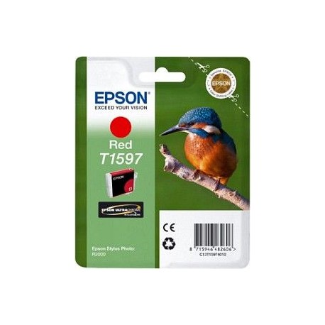 Картридж струйный Epson C13T15974010  for T1597 для Stylus Photo R2000 (red) C13T15974010