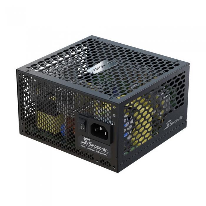 Блок питания Seasonic PRIME Fanless PX-500 Active PFC 0.99; Модульный, МВ (20+4), 2xCPU(4+4),2xPCI-E(6+2),8xSATA,3xMolex,1xMolex to SATA 3.3 Adapter,DC to DC, 50-60 Гц, защиты OPP/OVP/UVP/ OCP/OTP/SCP, MTBF>150000 ч SSR-500PL SSR-500PL
