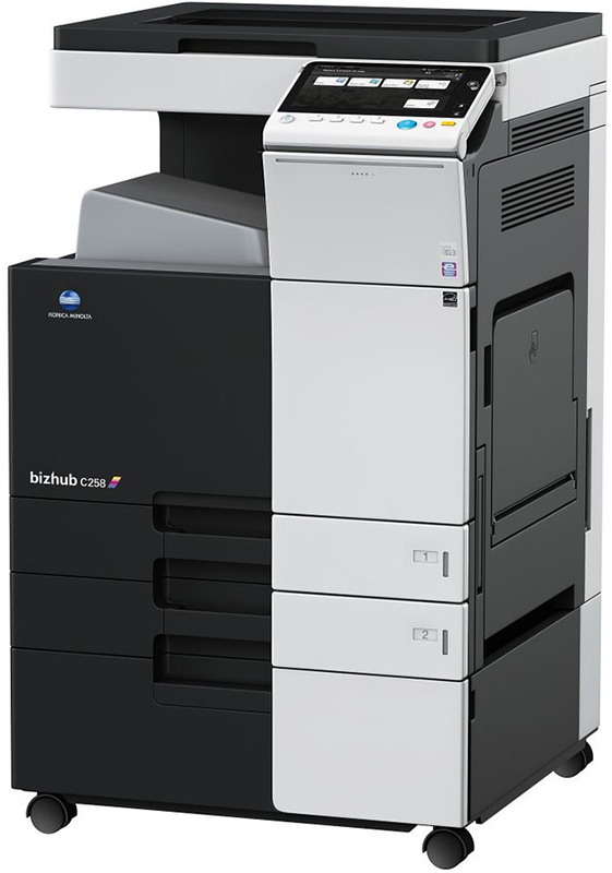 МФУ Konica Minolta bizhub C258 цветное, А3, до 80000стр./мес, дуплекс, 2 лотка 500 листов, 25 стр./мин. ж/д 250ГБ, сеть A7R0027 A7R0027