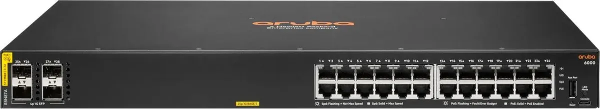 Коммутатор Aruba 6000  24G CL4 4SFP R8N87A R8N87A