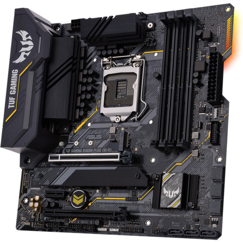 Материнская плата ASUS TUF GAMING B460M-PLUS (WI-FI), LGA1200, B460, 4*DDR4, DP,DVI,HDMI, CrossFireX, SATA3,RAID, Audio, Gb LAN, USB 3.2*6, USB 2.0*6, COM*1 , mATX TUF GAMING B460M-PLUS (WI-FI) TUF GAMING B460M-PLUS (WI-FI)