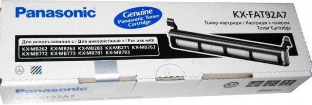 Тонер-картридж Panasonic KX-FAT92A , KX-MB262/263/271/763/772/773/781/783, (2000стр.) KX-FAT92A