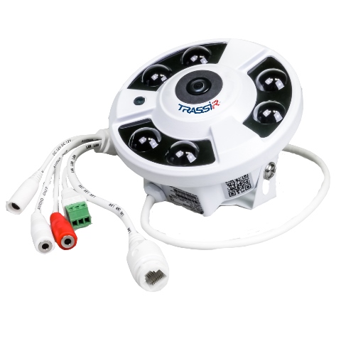 IP-камера TRASSIR 6 Мп (1.4 мм) с FishEye объективом и ИК-подсветкой  TR-D9161IR2 TR-D9161IR2