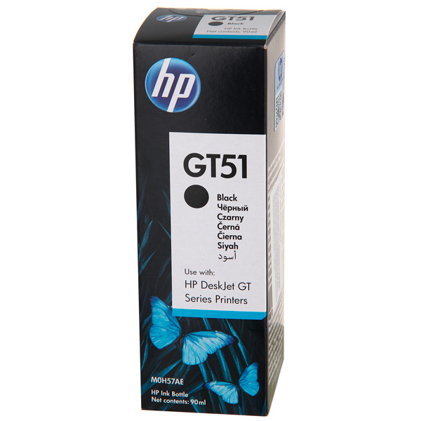 Картридж струйный HP GT52 черный для HP DJ GT (5000стр.) (80мл) M0H57AE M0H57AE
