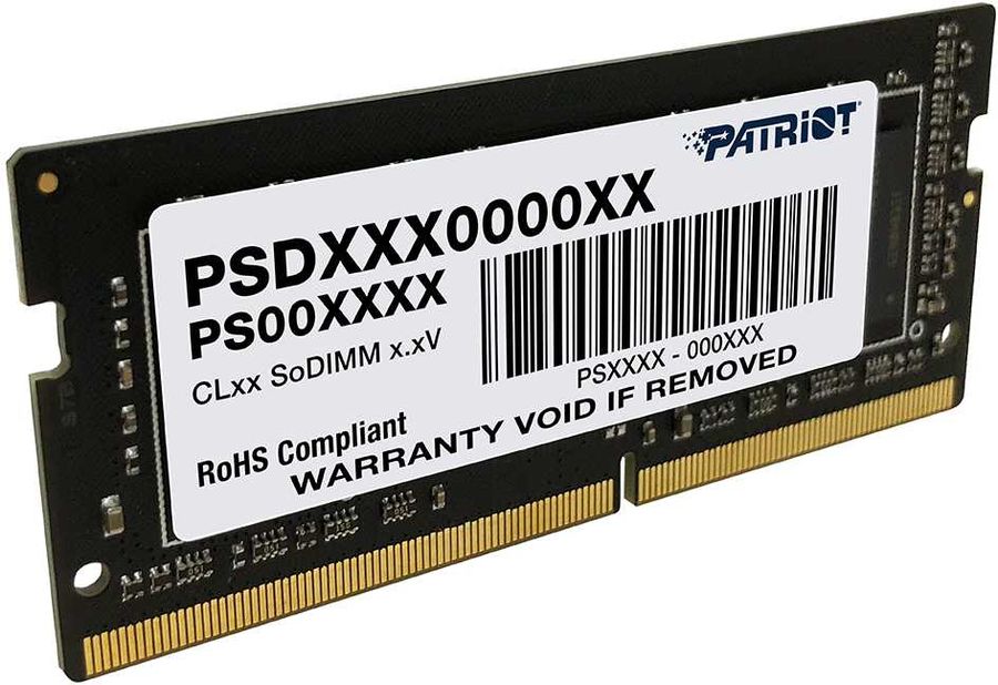 Модуль памяти Patriot  16GB Signature Premium PSP416G266681H1 DDR4, 2666 MHz, 21300 Мб/с, CL19, 1.2 В (DIMM) PSD416G266681S PSD416G266681S