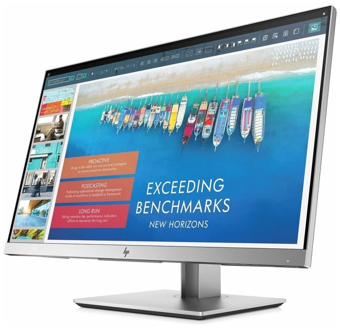 Монитор HP 23" EliteDisplay E243d Docking Monitor 1920x1080, 16:9, IPS, 250 cd/m2, 5ms, USB-C, USB-B, VGA, HDMI, DisplayPort out, RJ-45, Pop-up webcam, daisy chain, USB 3.1x3, height, tilt, swiv, pivot, Bl&Sl 1TJ76AA 1TJ76AA
