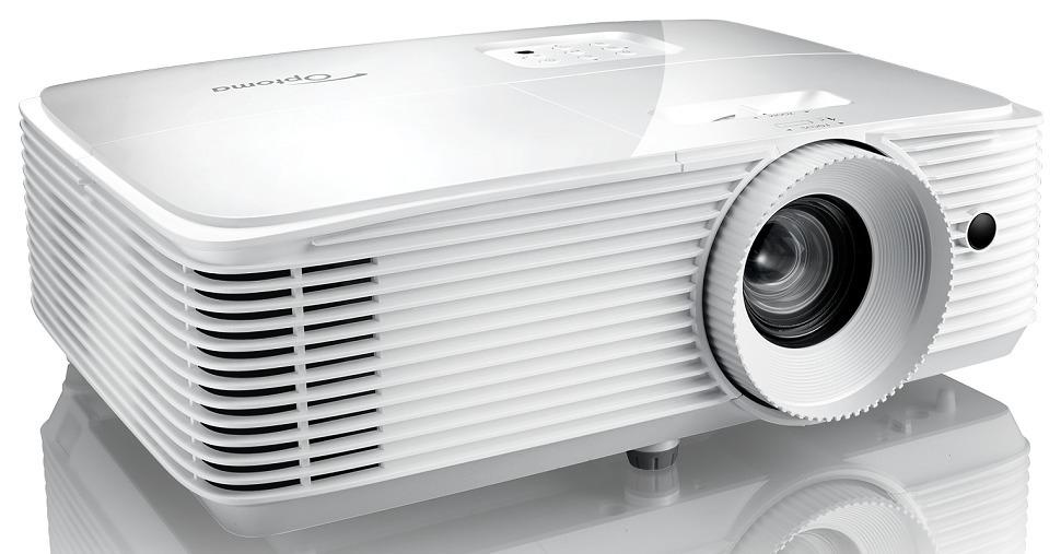 Проектор Optoma EH412 Full3D,DLP, Full HD(1920*1080),4500 ANSI Lm,22000:1; TR 1.12-1.47:1;HDMI x2; VGA INx1; AudioIN x1 3,5mm; AudioOut; USB-A  1,5 A; RS232;10W x1; 26dB;белый E1P1A39WE1Z1 E1P1A39WE1Z1