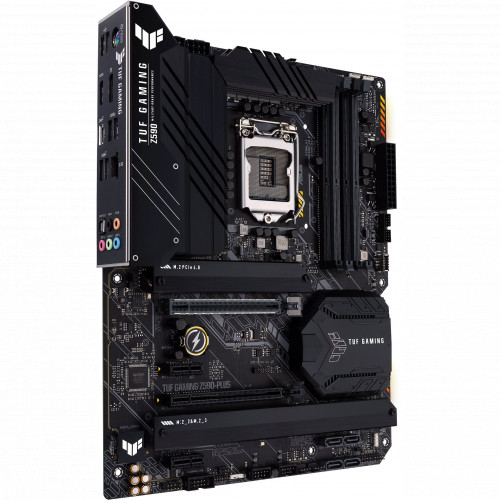 Материнская плата ASUS TUF GAMING Z590-PLUS, LGA1120, Z590, 4*DDR4, DP,HDMI, CrossFireX, SATA3,RAID, Audio, Gb LAN, USB 3.2*8, USB 2.0*2, COM*1 , ATX TUF GAMING Z590-PLUS TUF GAMING Z590-PLUS
