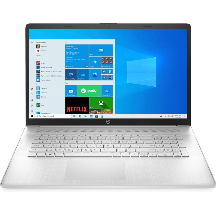 Ноутбук HP 17-cn0090ur 17.3"(1920x1080 IPS)/Intel Pentium Gold 7505(2Ghz)/8192Mb/512PCISSDGb/noDVD/Int:Intel UHD Graphics/Cam/WiFi/45WHr/war 1y/Natural silver/FreeDOS 4E1U6EA 4E1U6EA