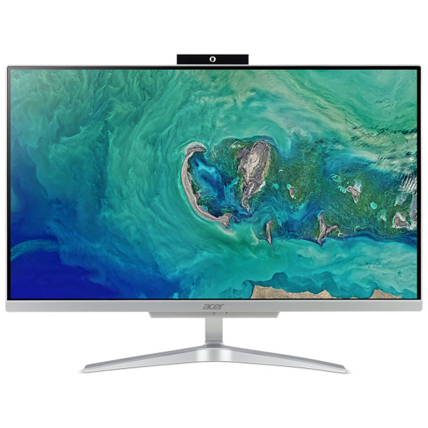 Моноблок Acer Aspire C24-865 23.8" Full HD i3 8130U (2.2)/8Gb/1Tb 5.4k/SSD128Gb/UHDG 620/CR/Windows 10 Home/GbitEth/WiFi/BT/65W/клавиатура/мышь/Cam/серебристый 1920x1080 DQ.BBTER.022 DQ.BBTER.022
