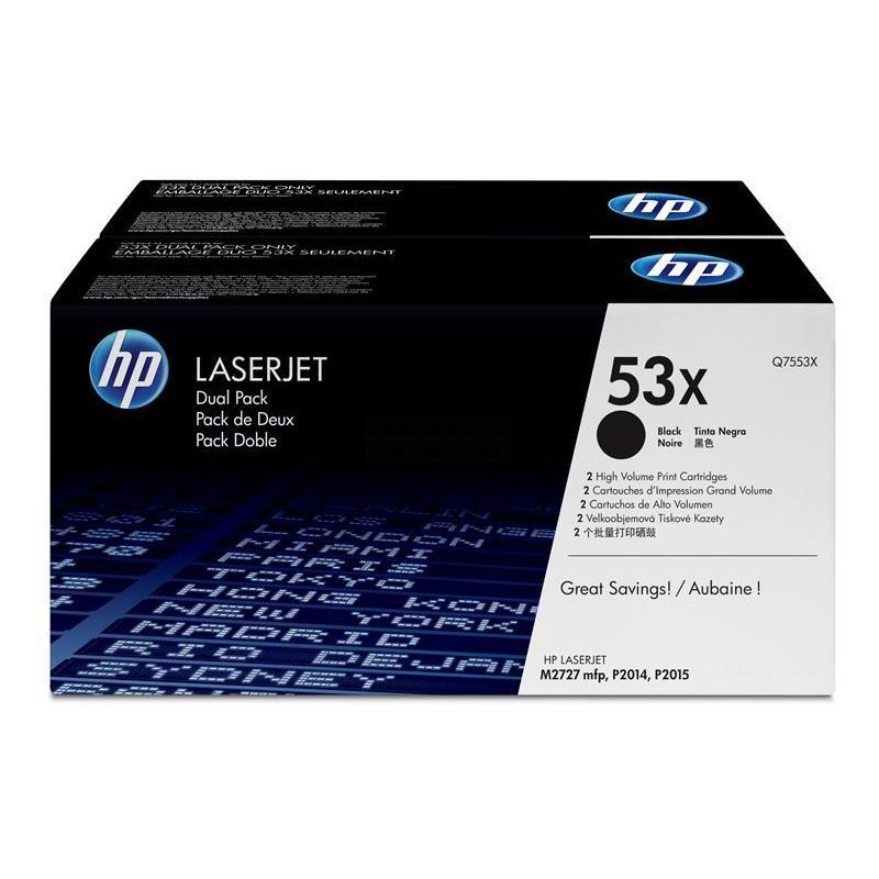 Тонер-картридж HP 53X Black для LJ P2014/P2015/M2727mfp Contract (7000 стр) Q7553XC Q7553XC