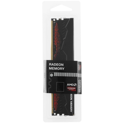 Модуль памяти AMD 16GB Radeon™ DDR4 2666 DIMM R7 Performance Series Black Gaming Memory Non-ECC, CL16, 1.2V, Heat Shield, RTL R7S416G2606U2S R7S416G2606U2S