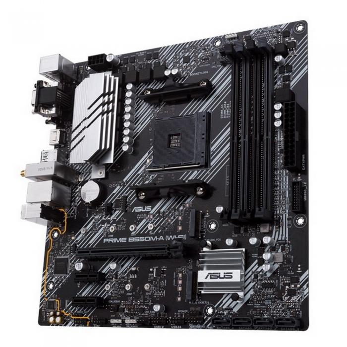 Материнская плата ASUS /AM4,B550,DUAL M.2,HDMI,AURA,MB RTL PRIME B550M-A (WI-FI) PRIME B550M-A (WI-FI)