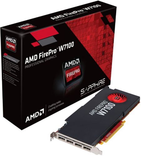 Видеокарта Dell 8GB AMD FirePro W7100 (4 DP) (3DP to SL-DVI adapter) 490-BCLL 490-BCLL