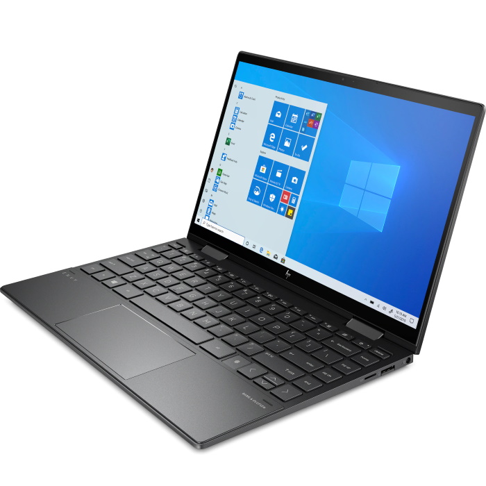 Ноутбук HP Envy 13x360 13-ay0043ur 13.3"(1920x1080 IPS)/Touch/AMD Ryzen 5 4500U(2.3Ghz)/16384Mb/512PCISSDGb/noDVD/Int:AMD Radeon Integrated Graphics /Cam/WiFi/51WHr/war 1y/Nightfall Black /W10 + Fingerprint reader 47G03EA 47G03EA