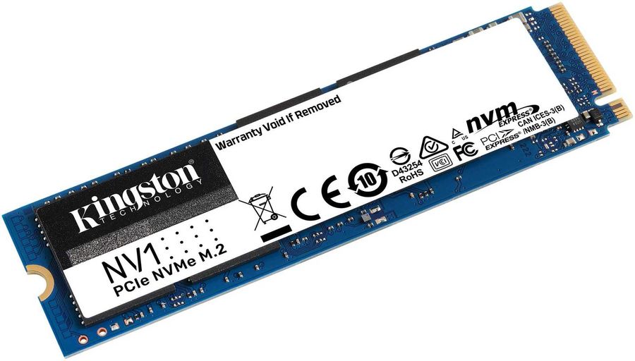 Твердотельный накопитель Kingston SNVS NV1 500Gb M.2 NVMe PCI-E 3.0 x4 R2100/W1700Mbs 150TBW 2280 SNVS/500G SNVS/500G