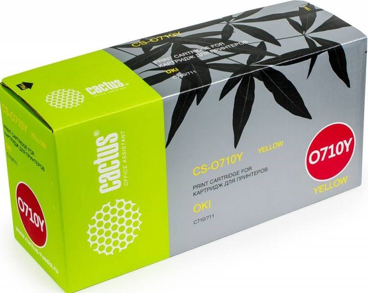 Тонер-картридж Cactus CS-O710Y желтый для Oki C710/711 (11500стр.) CS-O710Y CS-O710Y