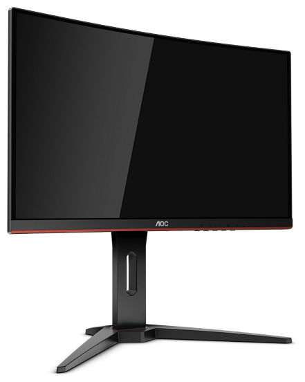Монитор AOC 23,6" 1920x1080 MVA WLED 16:9 5ms VGA 2*HDMI DP 3000:1 50M:1 178/178 250cd Speakers HAS Swiwel Black/Red C24G1 C24G1