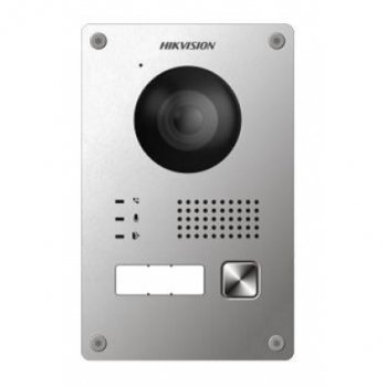 Вызывная панель Hikvision DS-KV8103-IME2 2Мп IP на одного абонента с ИК-подсветкой  Встроенные микрофон и динамик DS-KV8103-IME2 DS-KV8103-IME2