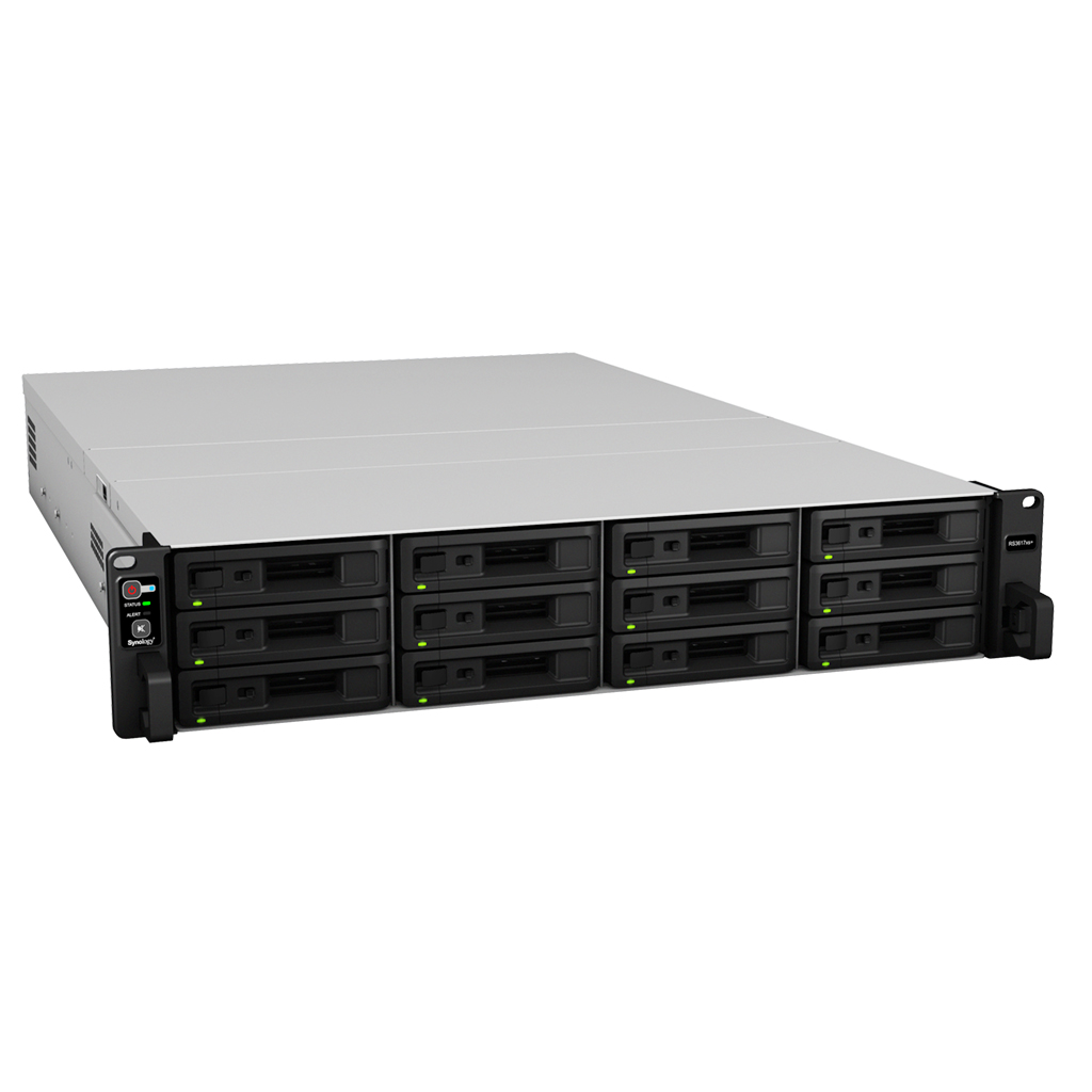 Сетевой RAID-накопитель Synology (Rack2U)/RAID0,1,10,5,6/upto12HotPlug SATA/2xInfB/4GigEth+2x10GE (+2xExpSlot)/iSCSI/2xIPcam(upto90) RS3617XS+ RS3617XS+