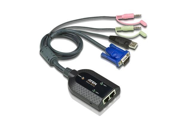 Модуль удлиннителя ATEN KVM USB 2.0+AUDIO, 300 м., 2xUTP Cat5e, для подкл.комп.к 2 перекл.KMxx32 KA7178-AX KA7178-AX