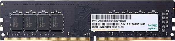Модуль памяти Apacer DDR4 8GB 2666MHz UDIMM (PC4-21300) CL19 1.2V (Retail) 1024*8(AU08GGB26CQYBGH / EL.08G2V.GNH) AU08GGB26CQYBGH AU08GGB26CQYBGH