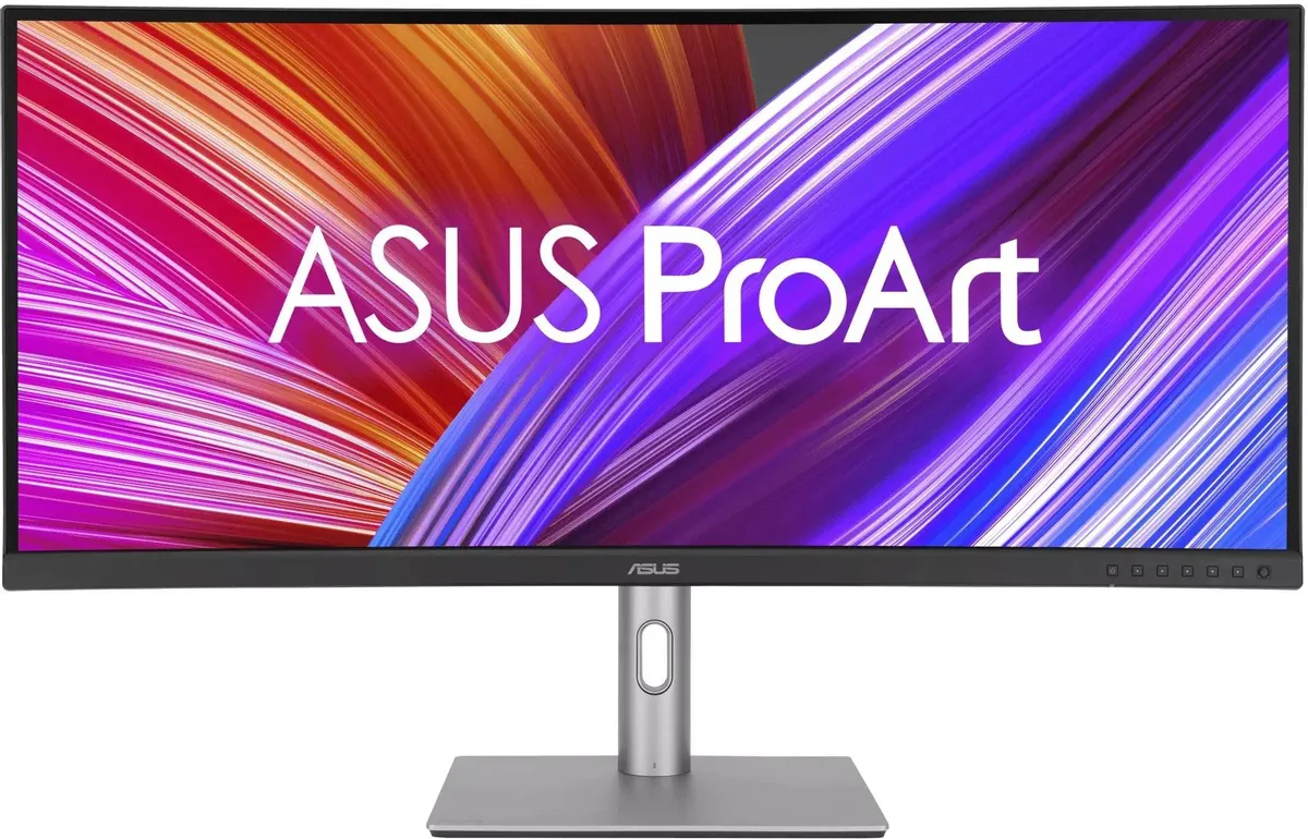 Монитор ASUS ProArt Display PA34VCNV 34" IPS curved(3800 R) monitor, 3440x1440, 100% sRGB, 100% Rec.709, ?E<2, CalMAN Verified, док-станция USB-C (96W), RJ-45, эргономичная подставка, экологичность 90LM04A0-B02370 90LM04A0-B02370