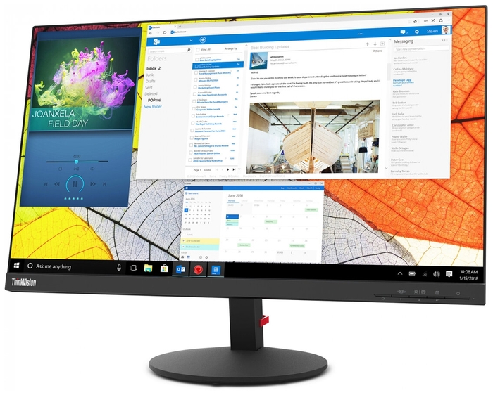 Монитор Lenovo 27" ThinkVision S27q-10 16:9 QHD (2560x1440) IPS, 4ms, CR 1000:1, BR 350, 178/178, 1xHDMI 1.4, 1xDP1.2, 1xAudio Port (3.5 mm), Tilt, 3YR Exchange 61E8GAT1EU 61E8GAT1EU