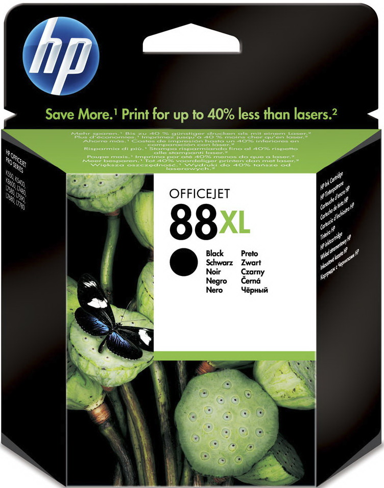 Картридж струйный HP 88XL для Officejet Pro K550/K5400/K8600, 69мл, черный (C9396AE) C9396AE